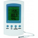 Termo Higrômetro Digital com Cabo extensor - 1566-1 - Com aferição INMETRO