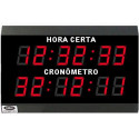 Relógio Digital e Cronômetro (Progressivo / Regressivo) - HMS 4” – 6 dígitos - 60 metros Visão 