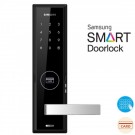 Fechadura Eletrônica - Samsung Smart Home SHS-H505 - Com Maçaneta - 30 Cartão RFID ou Senhas