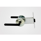 Trinco Zincado para Embutir - No. 02 - sem Chaves