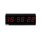 Relógio Digital de Parede HMST8 - 6 dígitos - Mostra Temperatura Ambiente - Alcance de 120 metros