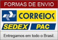 Correios: SEDEX e PAC - Entregamos em todo o Brasil.